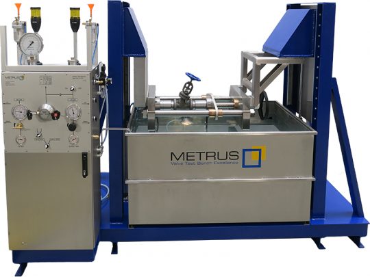 Safety and shut-off valve test benches, Laser bubble counter | Metrus GmbH