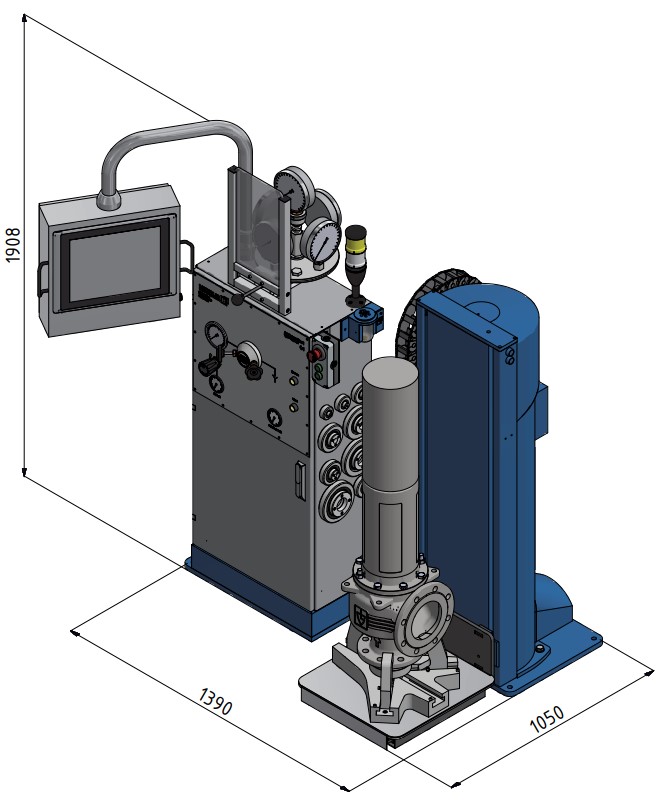 Safety valve test benches, Flap test benches | Metrus GmbH