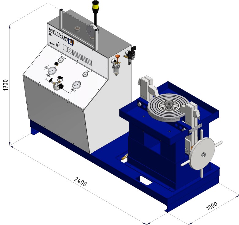 Online safety valve test (TESON III), Vacuum tester mobile | Metrus GmbH