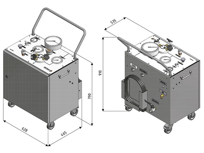Special machine construction, Mobile pressure generator | Metrus GmbH