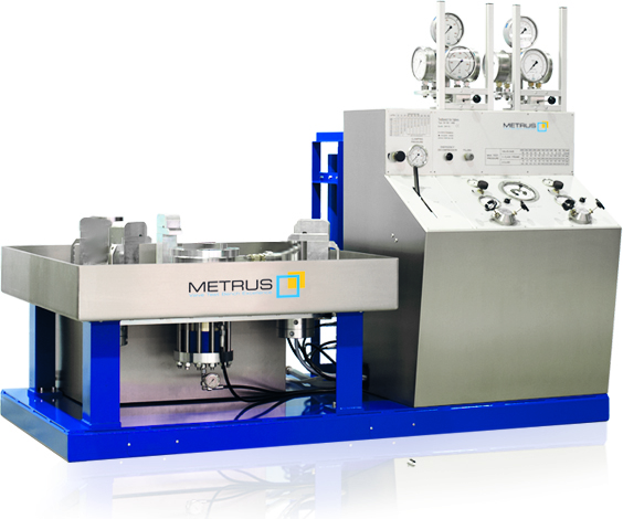 Safety and shut-off valve test benches, Special machine construction | Metrus GmbH