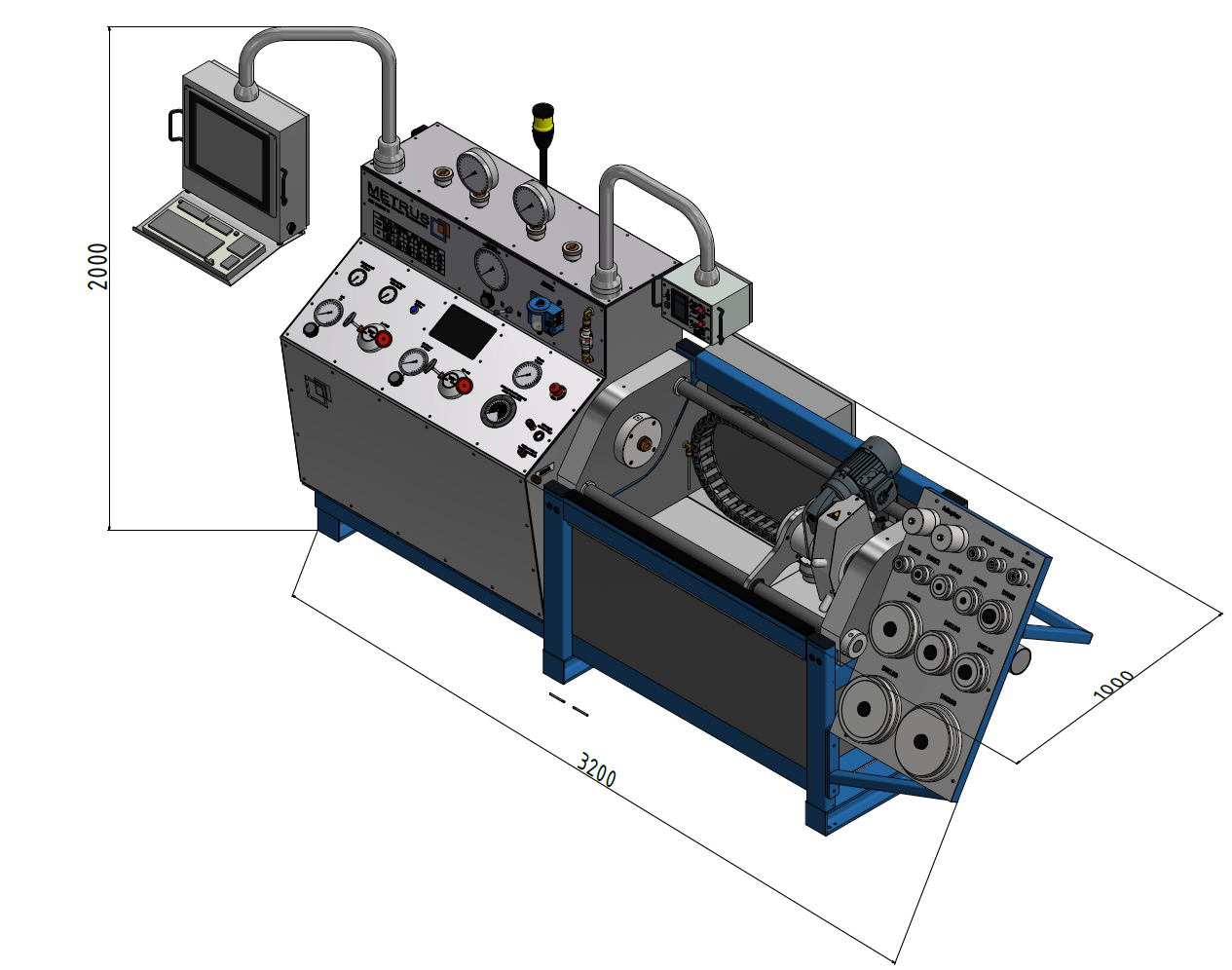 Flap test benches, Safety and shut-off valve test benches | Metrus GmbH